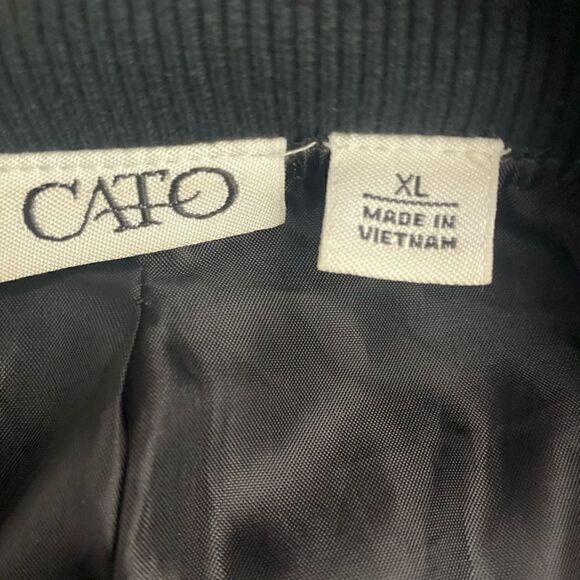 Cato Plaid Quarter Sleeve Snap Up Jacket - Picture 6 of 7